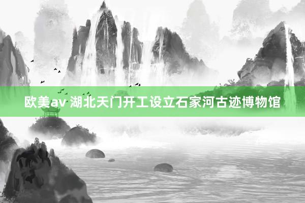 欧美av 湖北天门开工设立石家河古迹博物馆